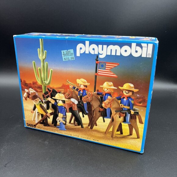 Playmobil 3485 US Calvary 1990 V2? New Sealed Box